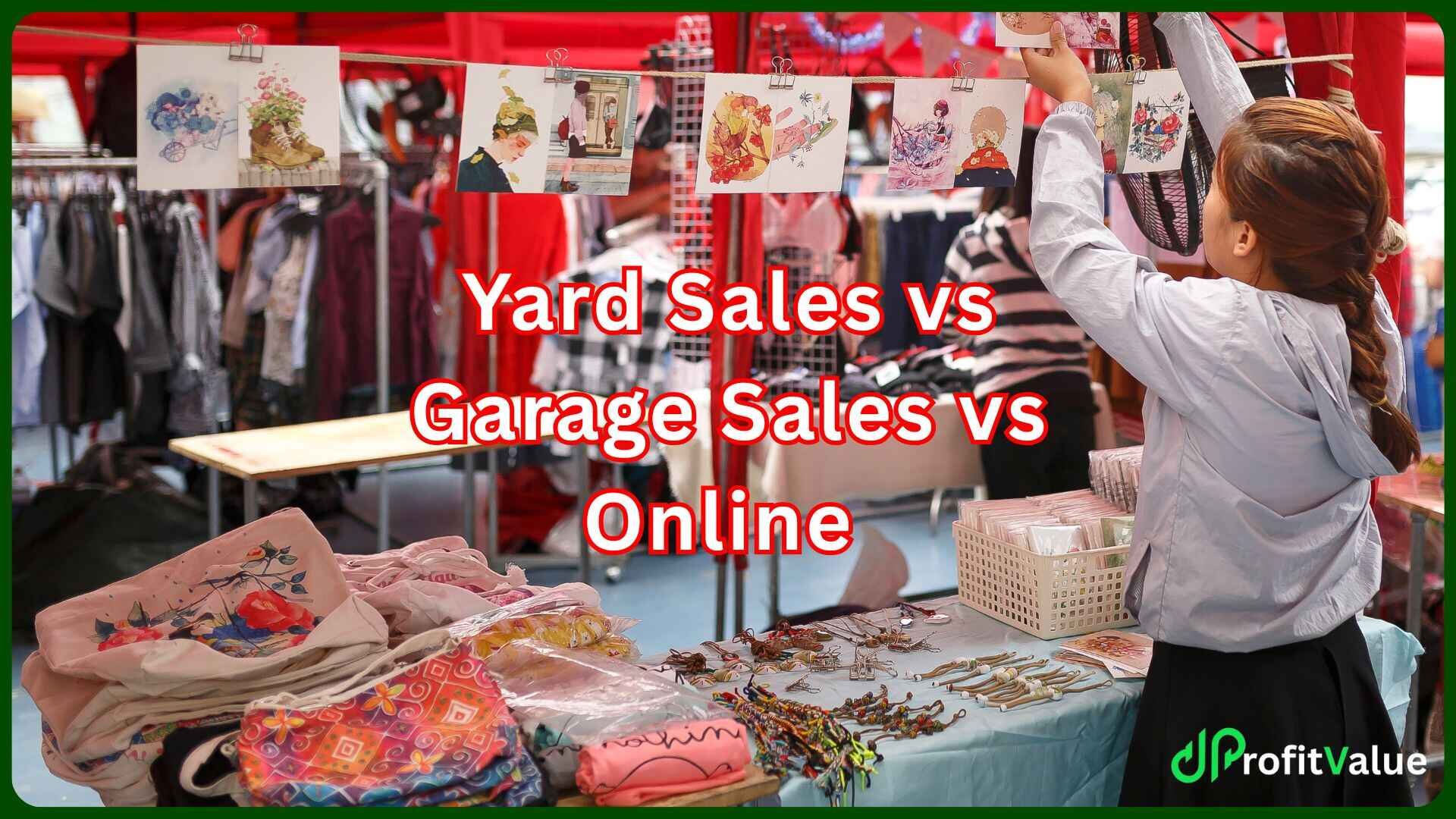 Yard Sales, Garage Sales, or Online? What’s More Profitable?