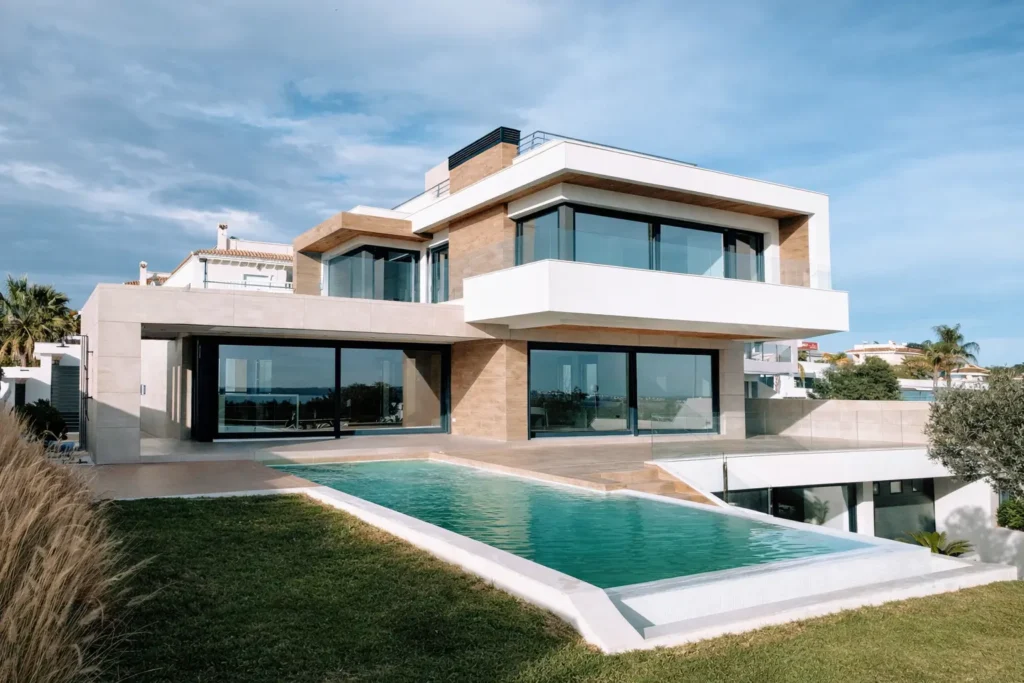 Coastal villa with pool and terrace