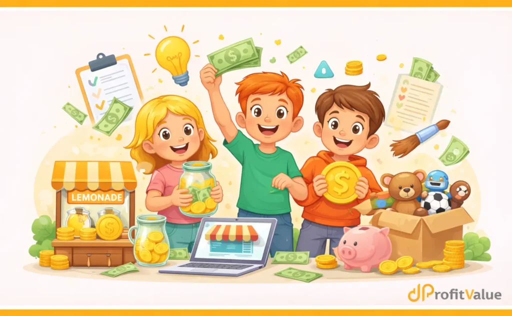 Kids earning and having fun