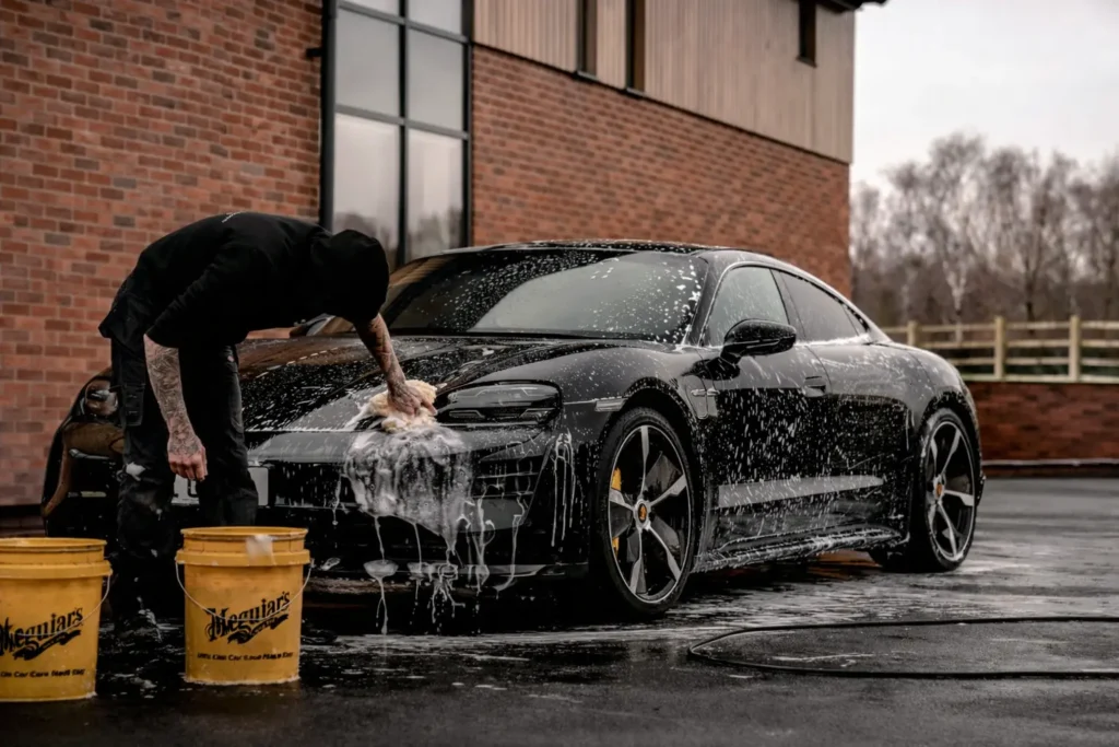 Porsche taycan car wash