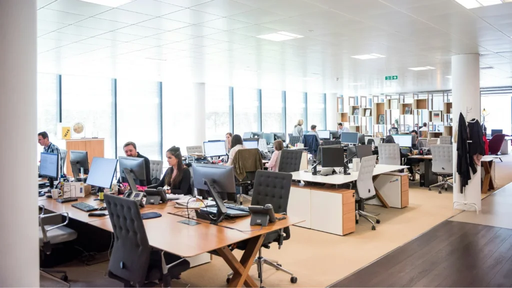 People working in a corporate environment